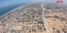 Gaza, la devastazione vista dall’alto