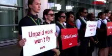 Canada, sciopero delle hostess Air Canada: cancellati tutti i voli
