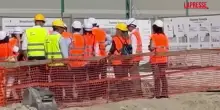 Roma, Salvini visita il cantiere della Metro C