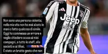 Juventus-Parma, Cambiaso si scusa: “Non sono violento, ho commesso un errore”