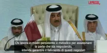 Gaza, lemiro del Qatar al-Thani: "Israele vuole assicurarsi che la Striscia non sia più vivibile"