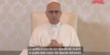 Il Papa ai malati di Sla: "La qualità della vita dipende dallamore"