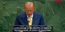 Stato Palestina, Erdogan: "Decisione storica, ora il cessate il fuoco a Gaza"