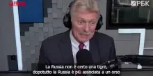 Russia, Peskov risponde a Trump: "Mosca non è una tigre di carta ma un orso vero"