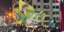 Libano, sostenitori di Hezbollah commemorano la morte di Nasrallah