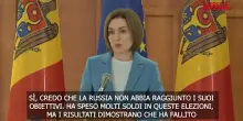 Moldova, presidente Sandu: "Russia non ha raggiunto i suoi obiettivi"