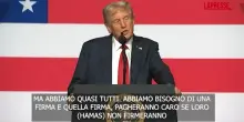 Gaza, Trump: "Se Hamas rifiuta piano pace sperimenterà linferno"