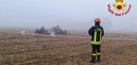 Mantova, precipita elicottero: morto pilota 56enne