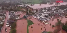 Galles, la tempesta Claudia provoca inondazioni al confine con lInghilterra