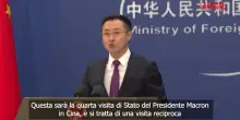 Cina, Pechino annuncia la visita di Macron