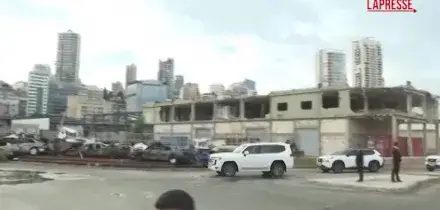 Beirut, Papa Leone prega sul luogo dellesplosione del 2020