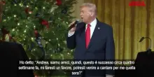 Trump elogia Bocelli: "Ha una voce da angelo, diversa da Pavarotti ma sono alla pari"