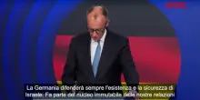 Gaza, Merz a Netanyahu: "Germania vicina a Israele, ma soluzione dei due Stati è la migliore"