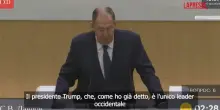 Ucraina, Lavrov: "Trump unico leader occidentale che comprende le cause della guerra"