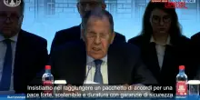 Ucraina, Lavrov: "LEuropa pensa solo a preparare di nuovo Zelensky contro la Russia"