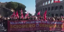 Sciopero 12 dicembre, il corteo della Cgil a Roma