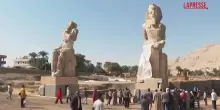 Egitto, svelate al pubblico due gigantesche statue di Amenhotep III a Luxor