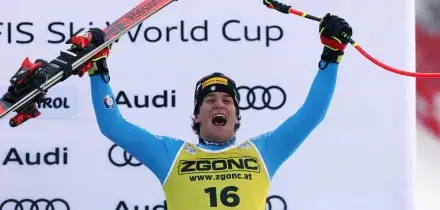 Coppa del mondo di sci 2025, Franzoni 3&deg; nel Super G in Val Gardena