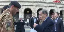 La Russa incontra i militari Strade sicure: "Siete angeli custodi, buon Natale alle vostre famiglie"