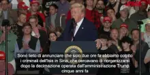 Siria, Trump annuncia lattacco contro lIsis in un comizio in Carolina del Nord