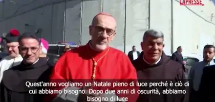 Natale 2025, Pizzaballa guida la tradizionale processione da Gerusalemme a Betlemme