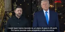 Ucraina, Zelensky a Mar-a-Lago: "Spero nella pace il pi&ugrave; presto possibile"