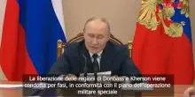 Ucraina, Putin: "La liberazione del Donbass procede secondo i piani"