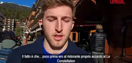 Crans-Montana, testimone: "&Egrave; stato orribile, molte persone urlavano e cercavano di scappare"