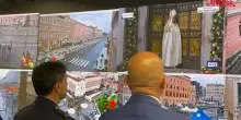 Giubileo: Papa Leone XIV chiude Porta Santa Basilica San Pietro, il momento visto dai monitor della Questura