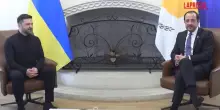 Ucraina, Zelensky a Nicosia incontra il presidente cipriota Nikos Christodoulides