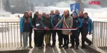 Milano-Cortina 2026, inaugurato Stadio del fondo del lago di Tesero