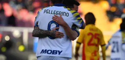Lecce-Parma 1-2, la sfida salvezza la decide Pellegrino: i salentini finiscono in 9