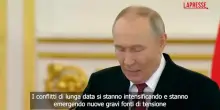 Ucraina, Putin: "Kiev capisca che vogliamo pace duratura per sicurezza di tutti"