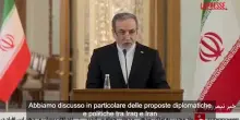 Iran-Iraq, Araghchi: "Discussioni su relazioni diplomatiche e politiche tra i due paesi"