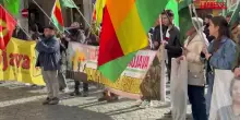 Siria, curdi in piazza a Roma a difesa del Rojava