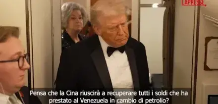 Venezuela, Trump: "La Cina &egrave; benvenuta se vuole acquistare petrolio"