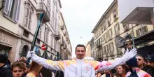 Olimpiadi 2026, Ibrahimovic&nbsp;tedoforo a Milano: le foto