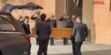 Funerali Zichichi, larrivo del feretro in chiesa