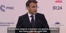 Conferenza di Monaco, Macron: "LEuropa deve diventare una potenza geopolitica"