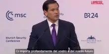 Conferenza di Monaco, Rubio: "Fine era transatlantica non &egrave; nostro obiettivo"