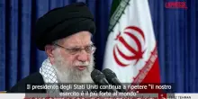 Iran, Khamenei: "Una nave da guerra &egrave; pericolosa, ma non quanto unarma in grado di affondarla"