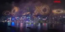 Hong Kong, spettacolo pirotecnico per il Capodanno lunare