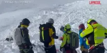 Valanga in Valle dAosta, soccorsi in azione a Punta Paletta