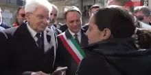Niscemi, Mattarella accolto da un lungo e caloroso applauso al suo arrivo