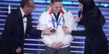 Lollobrigida a Sanremo 2026: &ldquo;Mamma d&rsquo;oro? Non &egrave; offesa&rdquo;