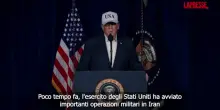 Israele e Usa attaccano lIran, lannuncio di Trump: "Lobiettivo &egrave; eliminare le minacce del regime"