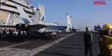 Attacco Iran, il video dellesercito Usa che mostra il decollo dei jet e i missili lanciati dalle portaerei