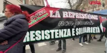 Iran, i sostenitori del regime in piazza a Roma