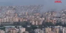 Libano, Israele bombarda Beirut: alte colonne di fumo sulla citt&agrave;