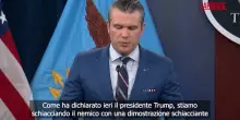 Iran, Hegseth: "Non ci fermeremo finch&eacute; il regime non sar&agrave; sconfitto definitivamente"